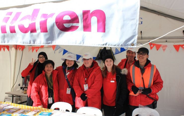Volunteers at event