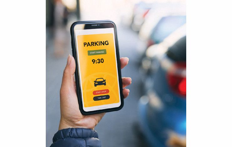 Someone holding a mobile phone