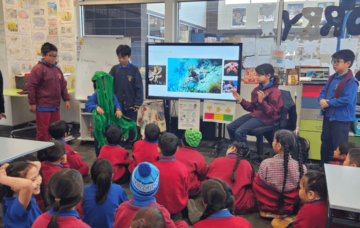 Students at St Anthony's Primary School