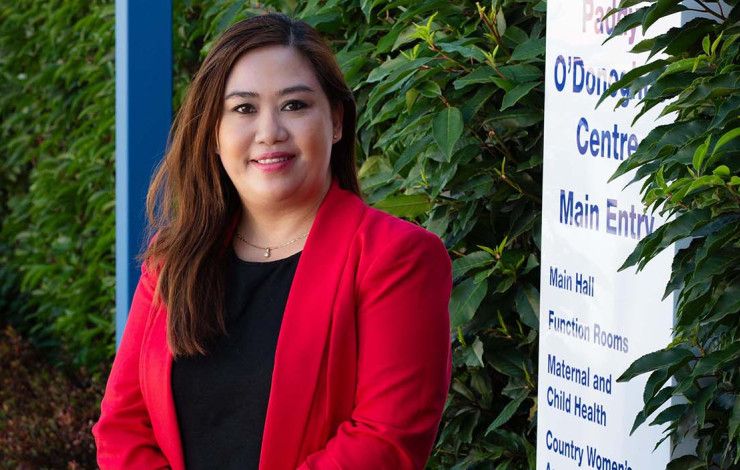 Cr Sophie Tan - Noble Park Ward with trees in the background