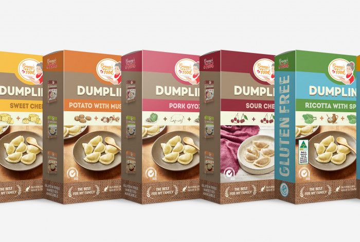 Packaged dumplings