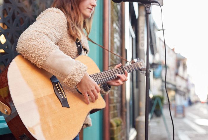 a busker