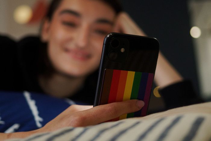 a person looking at their phone