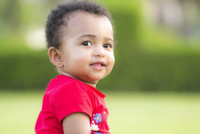 Boy smiling