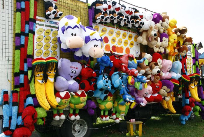 An amusment stall at the Dandy Show