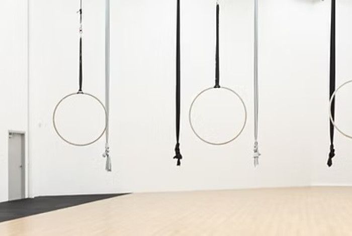 Circus rings hanging up