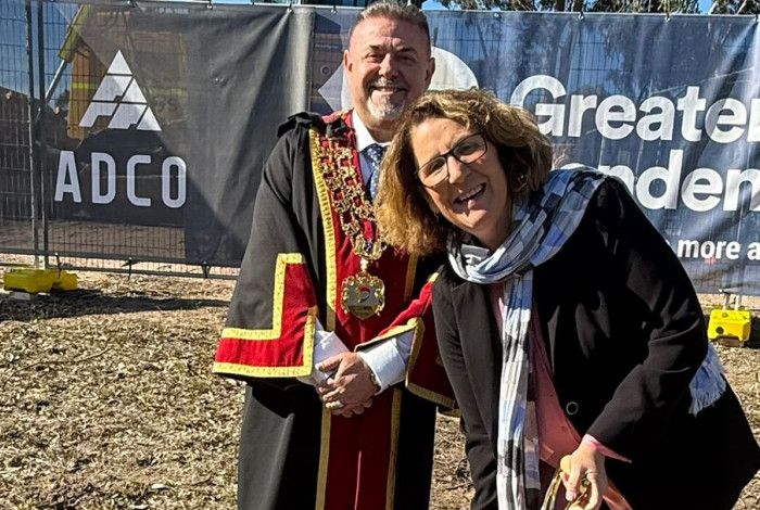 Cr Rhonda Garad and Mayor Jim Memeti