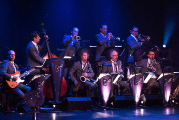 band playing on stage 