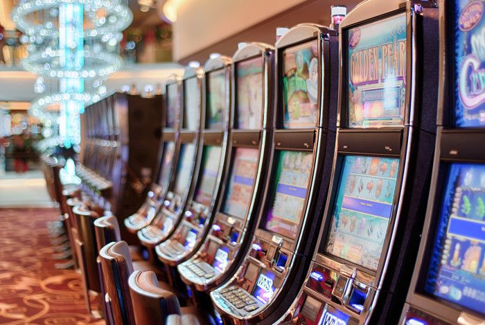 A row of pokies