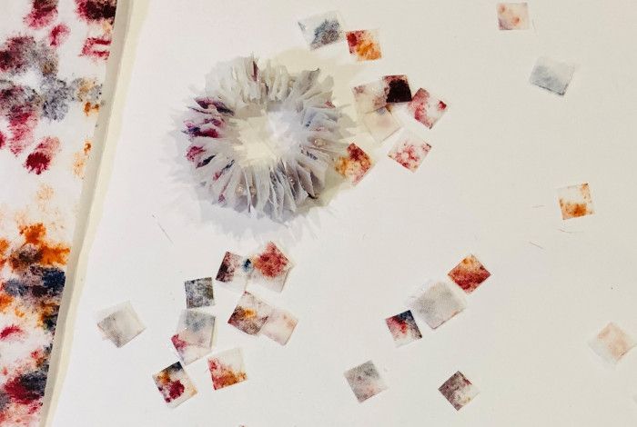 A piece of sustainable art jewellery.