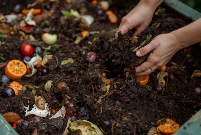 People composting