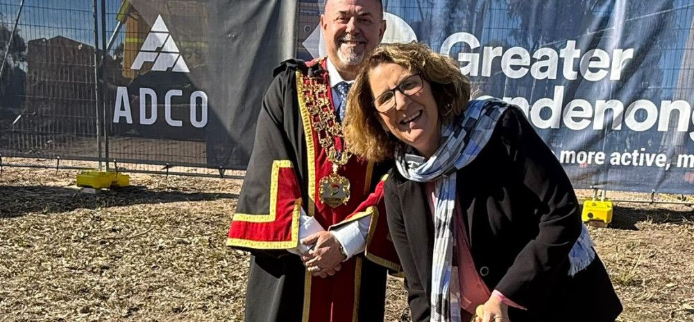 Cr Rhonda Garad and Mayor Jim Memeti