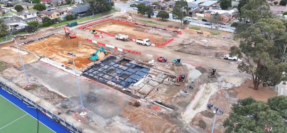 Drome image of the Dandenong Wellbeing Centre