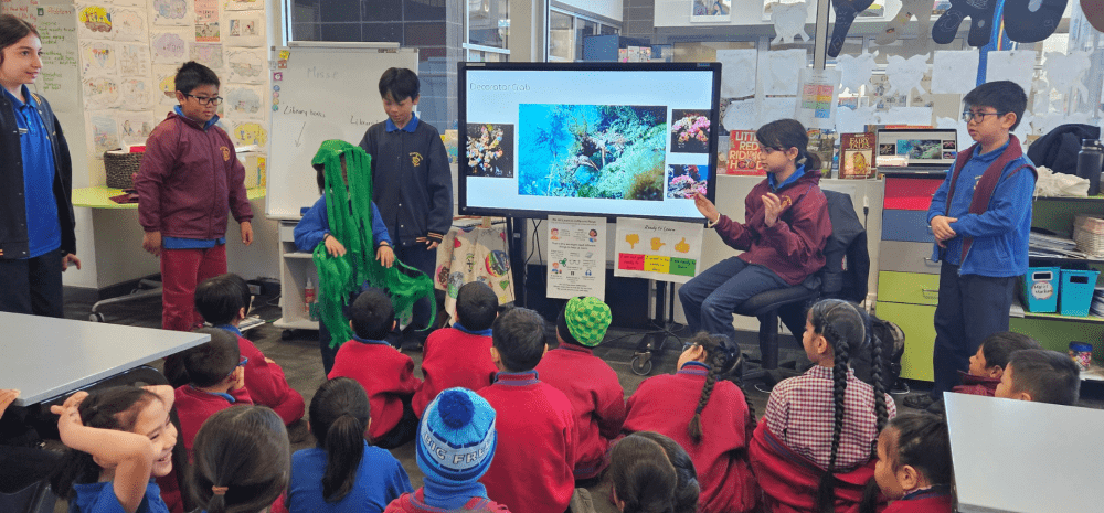 Students at St Anthony's Primary School