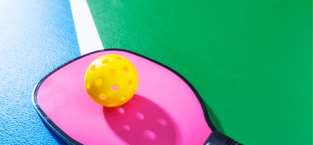 Pickleball bat and ball