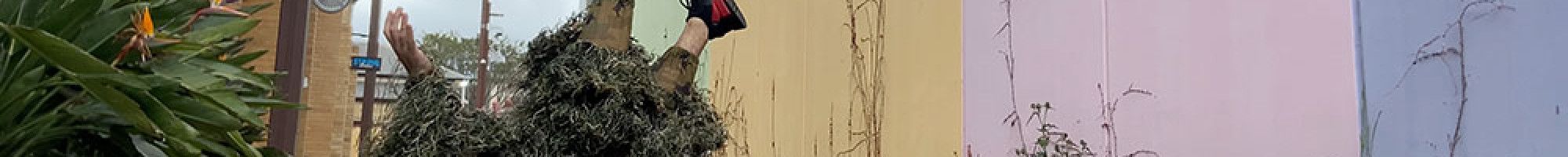 A person lying on the ground