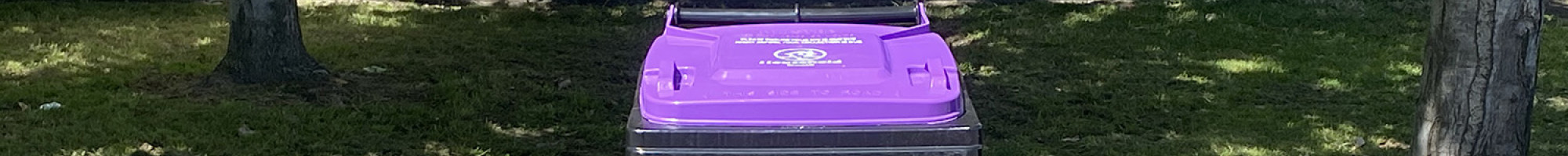 Purple New Kerbside Glass Bin Service