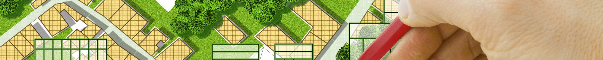Illustration representing land planning and development design