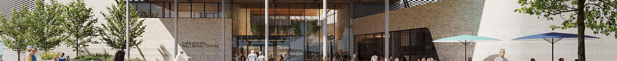 A drawing of the image of the new Oasis Aquatic and Wellbeing