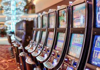 Gambling machines in a venue.