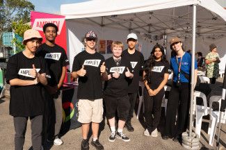 People enjoying the festival.