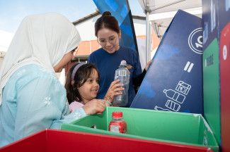 People enjoying the festival.