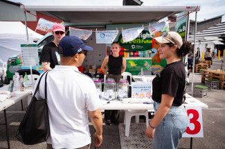 People enjoying the festival.