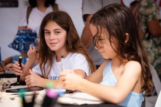 People enjoying the festival.