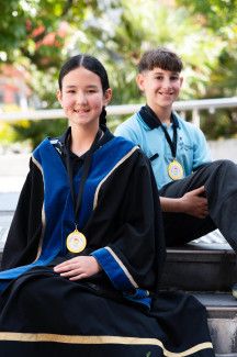 Junior Mayor Fariha Rezaei and Deputy Junior Mayor Omar Abulughod