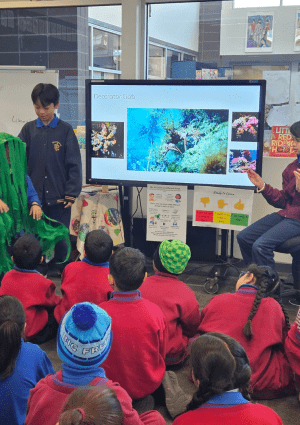 Students at St Anthony's Primary School